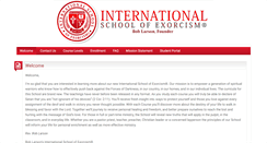 Desktop Screenshot of internationalschoolofexorcism.org