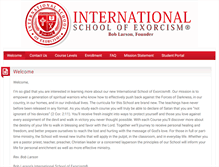 Tablet Screenshot of internationalschoolofexorcism.org